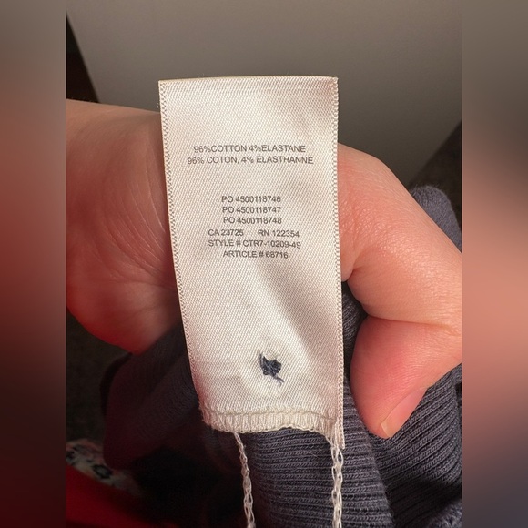 Wilfred Navy Button Down Top - Picture 8 of 8